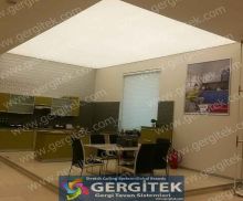 Ankara gergi tavan transparan salon ve ofis modeli